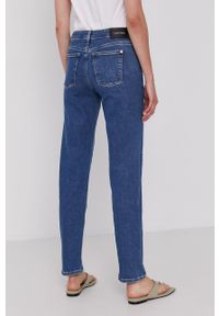 Calvin Klein Jeansy damskie high waist. Stan: podwyższony. Kolor: niebieski