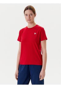 Guess T-Shirt W4YI10 J1314 Czerwony Regular Fit. Kolor: czerwony. Materiał: bawełna