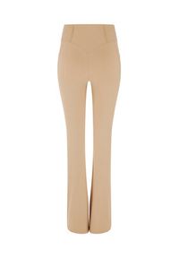 Guess Spodnie materiałowe Brigit V3GB03 MC04Z Beżowy Slim Fit. Kolor: beżowy. Materiał: syntetyk, materiał