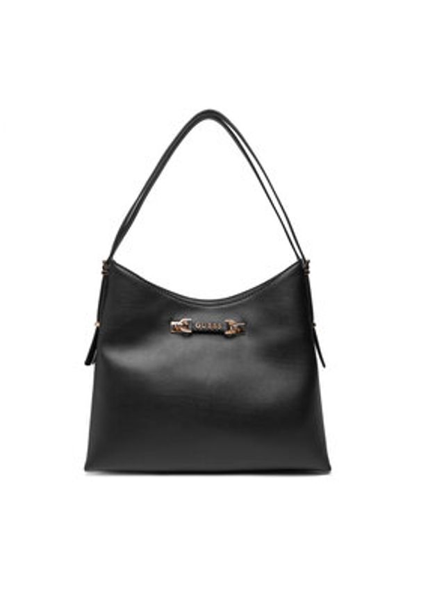 Guess Torebka Lefia HWBG96 44020 Czarny. Kolor: czarny. Materiał: skórzane