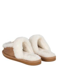 Home & Relax Kapcie HR-01 Beżowy. Kolor: beżowy. Materiał: materiał #5