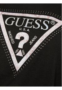 Guess Bluza W5RQ09 K8802 Czarny Regular Fit. Kolor: czarny. Materiał: bawełna