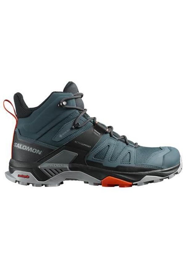 salomon - Buty trekkingowe męskie Salomon X Ultra Mid 4 Gtx. Wysokość cholewki: za kostkę. Zapięcie: sznurówki. Kolor: zielony, wielokolorowy. Materiał: materiał, tkanina, syntetyk, guma. Szerokość cholewki: normalna