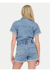 only - ONLY Kombinezon Castel 15344704 Niebieski Regular Fit. Kolor: niebieski. Materiał: bawełna, jeans #6