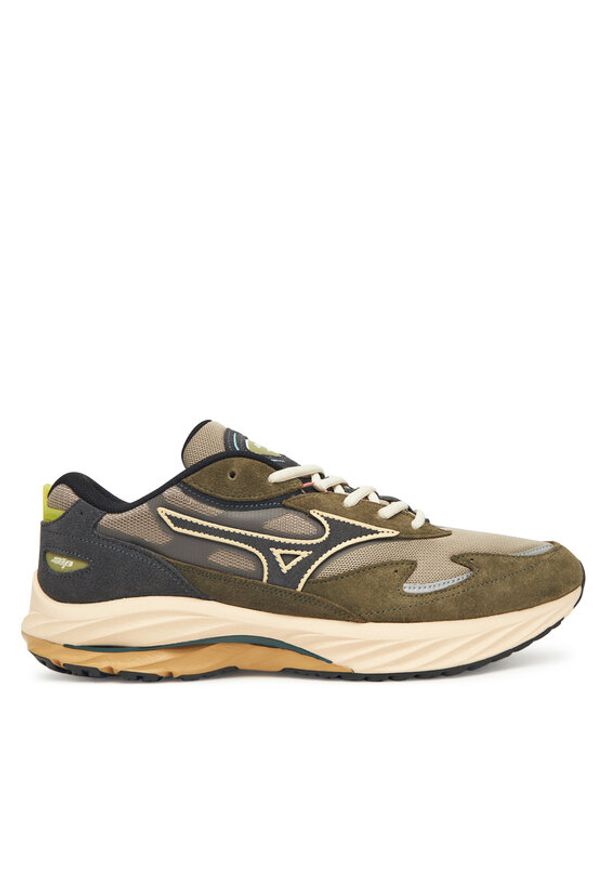 Mizuno Sneakersy Wave Rider ß D1GA3309 Brązowy. Kolor: brązowy. Materiał: skóra. Model: Mizuno Wave