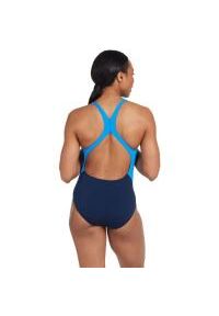 ZOGGS - Strój Kąpielowy Zoggs Eaton Flyback – Granatowy/Jasnoniebieski – Rozmiar 32. Kolor: niebieski #2