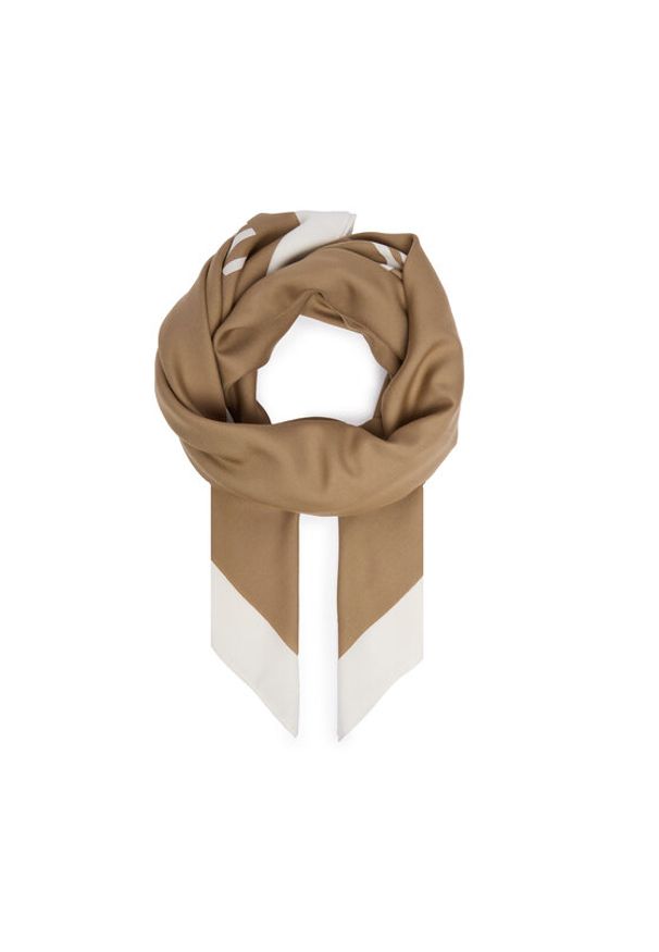 Calvin Klein Chusta K60K612882 Beżowy. Kolor: beżowy. Materiał: wiskoza