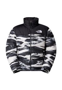 Kurtka męska The North Face 1996 Retro Nuptse 0A8D16DJI1 - biało-czarna. Kolor: czarny, wielokolorowy, biały. Materiał: nylon, materiał, puch. Styl: retro #1