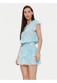 Melissa Odabash Sukienka letnia Keri CR Niebieski Regular Fit. Kolor: niebieski. Materiał: bawełna. Sezon: lato #1