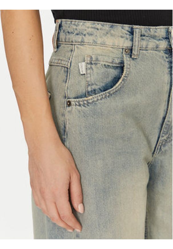 ViCOLO Jeansy DD5122 Niebieski Wide Leg. Kolor: niebieski