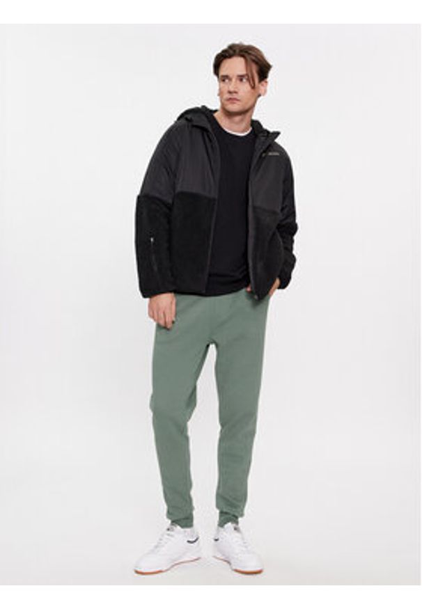 Kappa Kurtka przejściowa Logo 331E2RW Czarny Regular Fit. Kolor: czarny. Materiał: syntetyk