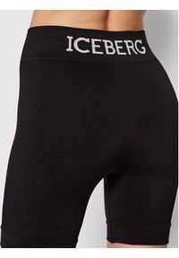 Iceberg Szorty sportowe 22EI2P0DA216303 Czarny Slim Fit. Kolor: czarny. Materiał: syntetyk #3