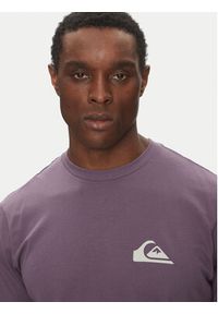 Quiksilver T-Shirt EQYZT08042 Fioletowy Regular Fit. Kolor: fioletowy. Materiał: bawełna #4