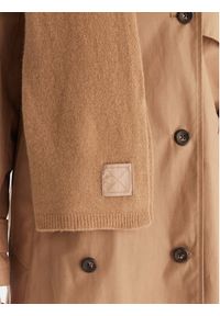 Calvin Klein Szalik Emblem LV04D8014G Beżowy. Kolor: beżowy. Materiał: kaszmir, materiał #3