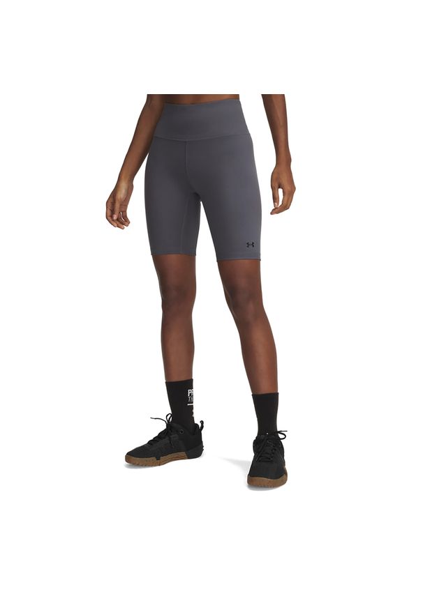 Spodenki treningowe damskie Under Armour Motion Bike EMEA. Kolor: szary. Sport: fitness