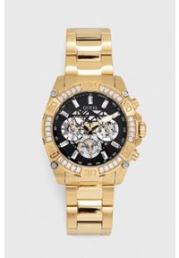 Guess zegarek męski kolor złoty. Kolor: złoty. Materiał: materiał #1