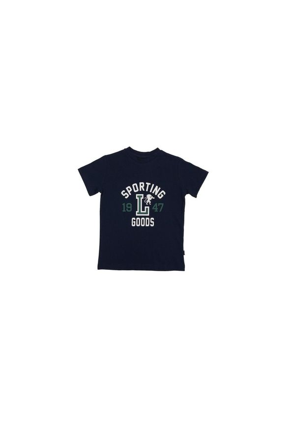 LEONE 1947 APPAREL - Dziecięca koszulka uniwersytecka z krótkim rękawem. Kolor: niebieski. Długość rękawa: krótki rękaw. Długość: krótkie. Sport: joga i pilates