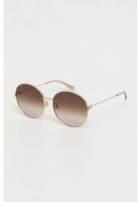 Gucci okulary przeciwsłoneczne damskie kolor złoty. Kształt: okrągłe. Kolor: złoty #3
