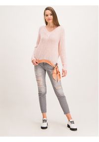 TwinSet - TWINSET Sweter 192TT3273 Różowy Regular Fit. Kolor: różowy. Materiał: syntetyk #5