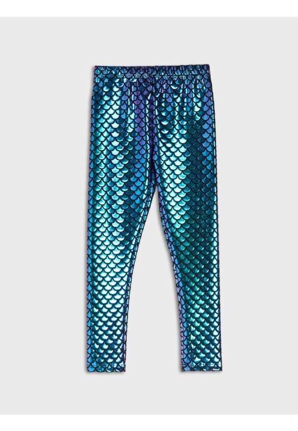 Sinsay - Legginsy z efektem holograficznym - fioletowy. Kolor: fioletowy