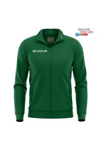 Givova Polarfleece Sport bluza - ciepła i oddychająca, rozmiar L. Kolor: zielony. Sport: piłka nożna