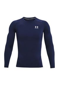 Koszulka fitness męska Under Armour HG Armour Comp z długim rękawem. Kolor: niebieski. Długość rękawa: długi rękaw. Długość: długie. Sport: fitness #1