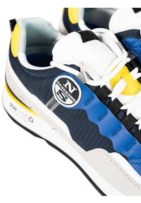 North Sails Sneakersy "Winch" | RW-03 KITE-022 | Winch | Mężczyzna | Żółty, Niebieski, Granatowy. Kolor: niebieski, wielokolorowy, żółty. Materiał: materiał, skóra ekologiczna. Wzór: aplikacja, kolorowy #5