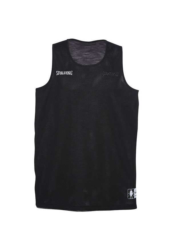 SPALDING - Tank top Spalding Street réversible. Kolor: wielokolorowy, szary, czarny. Wzór: haft, aplikacja. Sport: koszykówka