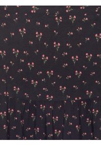 Big-Star - Spódnica damska midi z wiskozy z motywem kwiatowym czarna Vendi 906. Kolor: czarny. Materiał: wiskoza. Wzór: kwiaty. Styl: klasyczny, elegancki #2