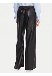 Marella Spodnie z imitacji skóry Anello 2525786062 Czarny Wide Leg. Kolor: czarny. Materiał: skóra #3