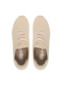 skechers - Skechers Sneakersy Uno Wedge 177531/OFWT Beżowy. Kolor: beżowy. Materiał: skóra #5