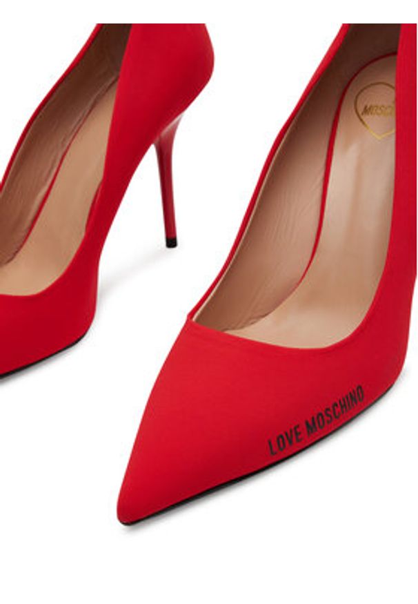 Love Moschino - LOVE MOSCHINO Szpilki JA10089G1MIM0500 Czerwony. Kolor: czerwony. Materiał: materiał. Obcas: na szpilce