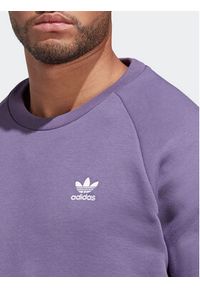 Adidas - adidas Bluza Trefoil Essentials Crewneck Sweatshirt IA4824 Fioletowy Regular Fit. Kolor: fioletowy. Materiał: bawełna