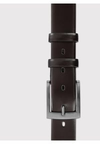 Pako Lorente - PAKO LORENTE – Ciemnobordowy skórzany pasek męski. Kolor: czerwony, brązowy, czarny. Materiał: skóra #1