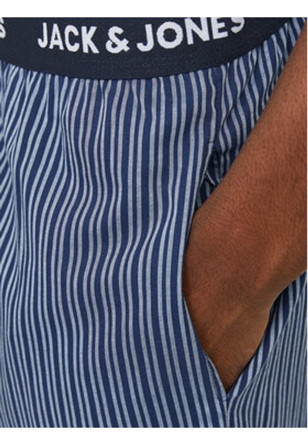 Jack & Jones - Jack&Jones Piżama 12263659 Niebieski Regular Fit. Kolor: niebieski. Materiał: bawełna
