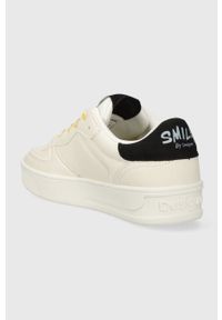 Desigual sneakersy x Smiley kolor biały 23WSKP23.9019. Nosek buta: okrągły. Kolor: biały. Materiał: włókno, materiał #2