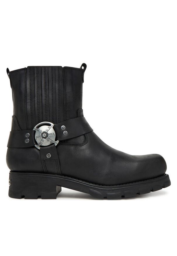 Sztyblety NEW ROCK. Kolor: czarny. Styl: rockowy