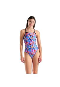 Damski kostium kąpielowy 1-częściowy Arena Memories Lightdrop Back. Kolor: czarny, różowy, wielokolorowy #1