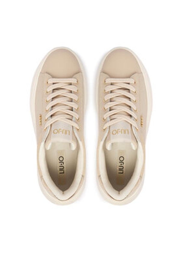 Liu Jo Sneakersy Casper BA6069 P0304 Beżowy. Kolor: beżowy. Materiał: skóra