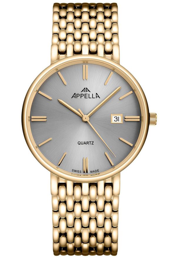 Acappella - Zegarek męski Appella L12007.1117Q złoty. Kolor: złoty