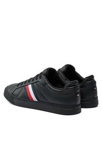 TOMMY HILFIGER - Tommy Hilfiger Sneakersy Icon Court FM0FM05163 Czarny. Kolor: czarny. Materiał: skóra