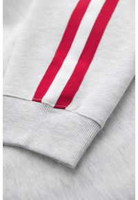 Ombre Clothing - Męskie spodnie dresowe z lampasami i ściągaczami na nogawkach – szary melanż V1 - Rozmiar: L. Kolor: szary. Materiał: dresówka. Wzór: melanż. Styl: retro, elegancki #8
