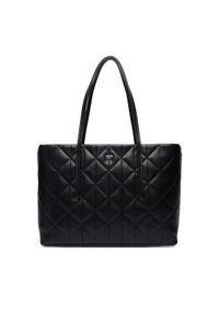 Calvin Klein Torebka Quilted Small Tote LV04F3325G Czarny. Kolor: czarny. Materiał: skórzane #1