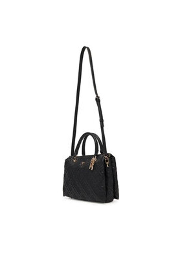 Guess Torebka Adelasia HWQL96 58060 Czarny. Kolor: czarny. Materiał: skórzane