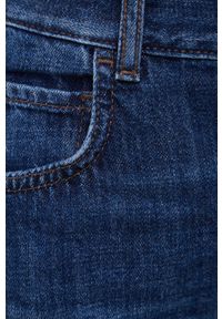 Sisley Jeansy bawełniane damskie high waist. Stan: podwyższony. Kolor: niebieski #2