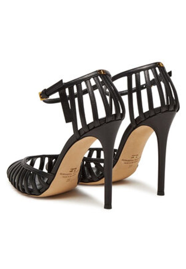 Elisabetta Franchi Szpilki SA-19L-52E2-V580 Czarny. Kolor: czarny. Materiał: skóra. Obcas: na szpilce