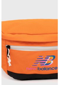 New Balance saszetka kolor pomarańczowy. Kolor: pomarańczowy. Wzór: nadruk