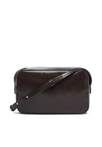 Calvin Klein Torebka Foil Logo Glossy Camera Bag LV04F3539G Brązowy. Kolor: brązowy. Materiał: skórzane #5