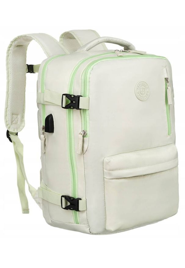 Plecak podróżny Peterson PTN 23129 zielony. Kolor: zielony. Materiał: materiał