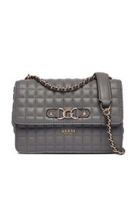 Guess Torebka Nadira HWQG84 24210 Szary. Kolor: szary. Materiał: skórzane